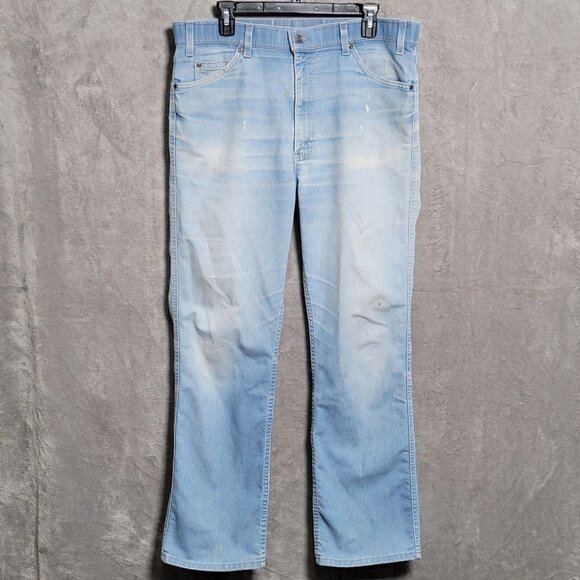 Levi's Other - Vintage Levis Orange Tab Jeans Mens 38 x 32 Denim Straight Stretch Blue USA Made